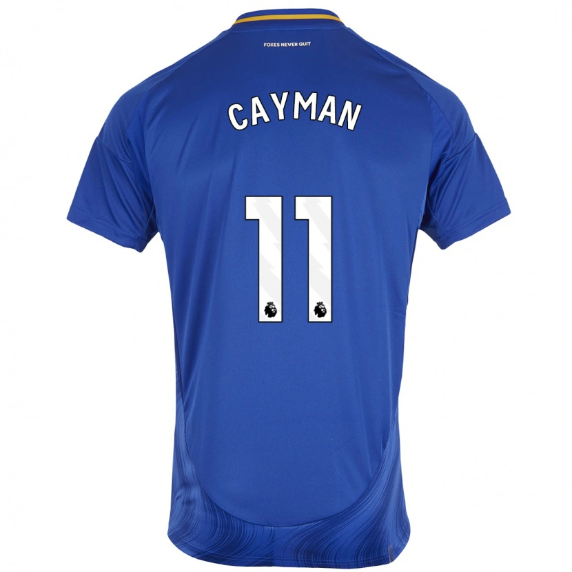 Danxen Bambino Maglia Janice Cayman #11 Blu Bianco Kit Gara Home 2024/25 Maglietta