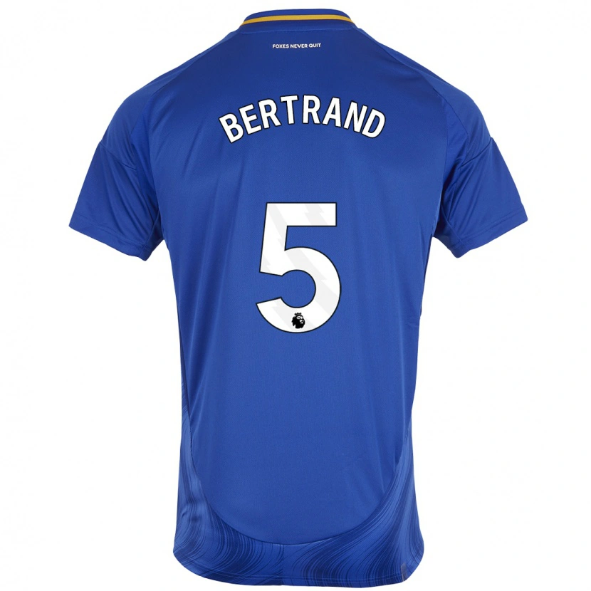 Danxen Bambino Maglia Ryan Bertrand #5 Blu Bianco Kit Gara Home 2024/25 Maglietta