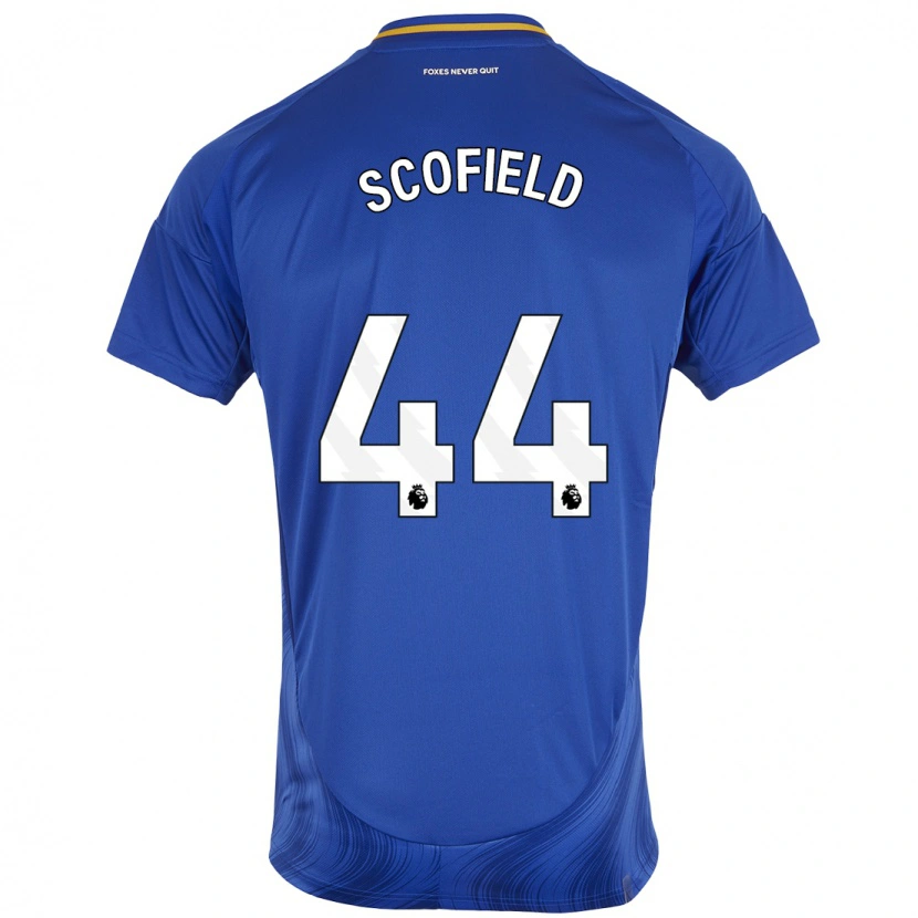 Danxen Bambino Maglia Connie Scofield #44 Blu Bianco Kit Gara Home 2024/25 Maglietta
