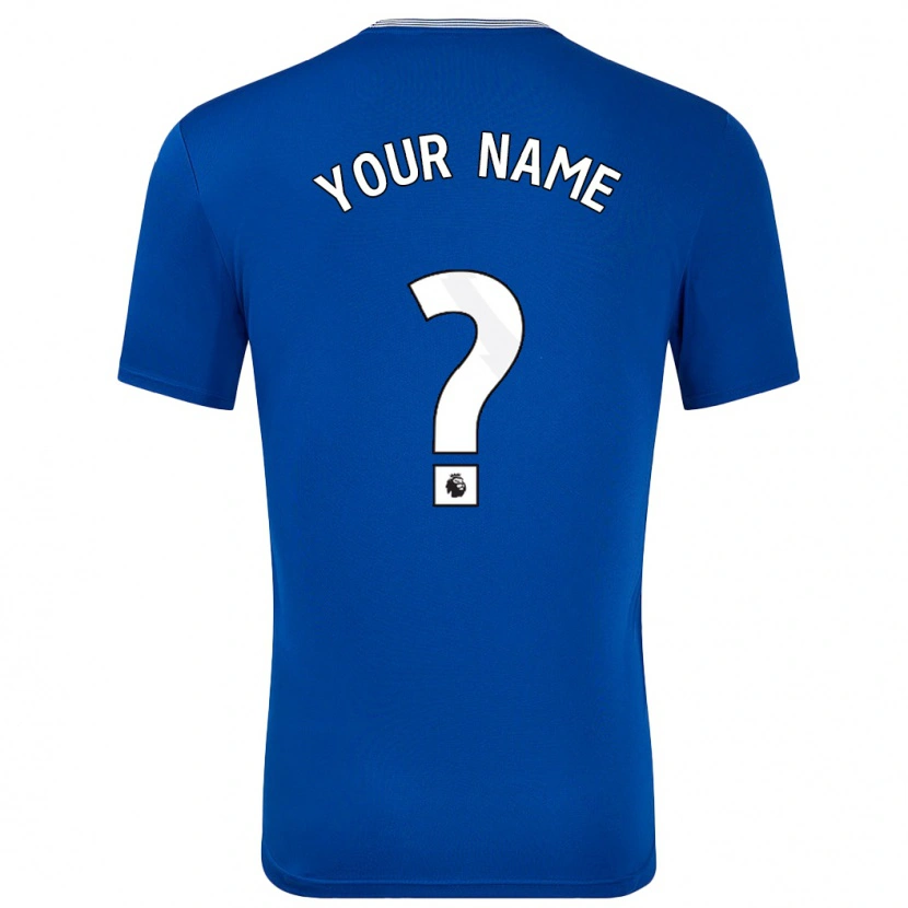 Danxen Bambino Maglia Il Tuo Nome #0 Blu Con Kit Gara Home 2024/25 Maglietta