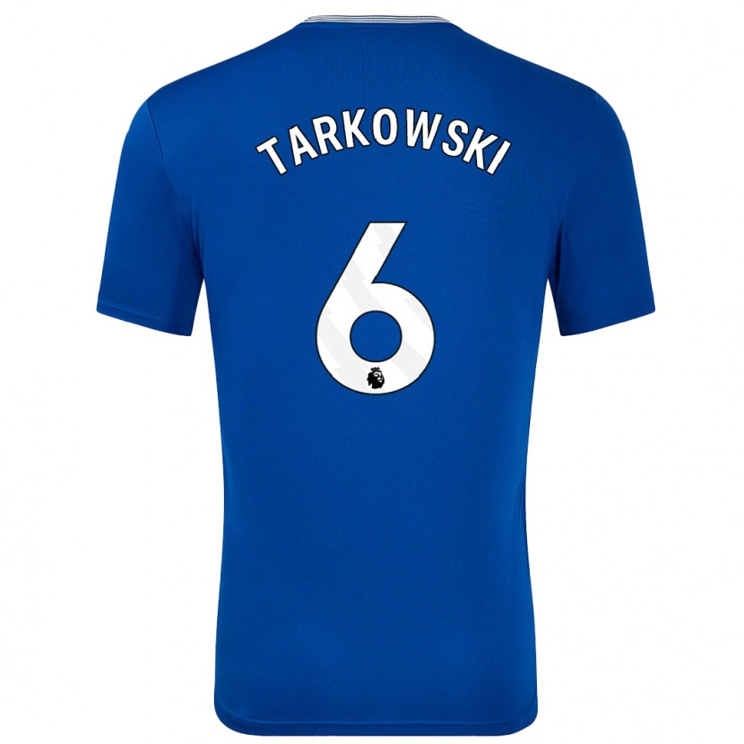 Danxen Bambino Maglia James Tarkowski #6 Blu Con Kit Gara Home 2024/25 Maglietta