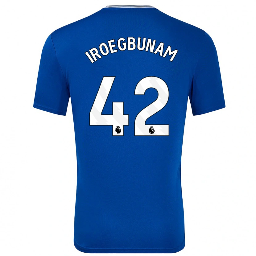 Danxen Bambino Maglia Tim Iroegbunam #42 Blu Con Kit Gara Home 2024/25 Maglietta