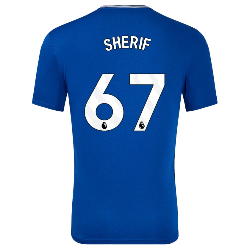 Danxen Bambino Maglia Martin Sherif #67 Blu Con Kit Gara Home 2024/25 Maglietta