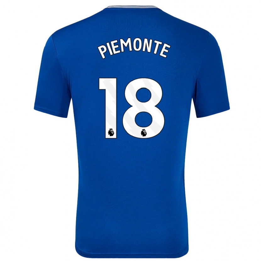 Danxen Bambino Maglia Martina Piemonte #18 Blu Con Kit Gara Home 2024/25 Maglietta