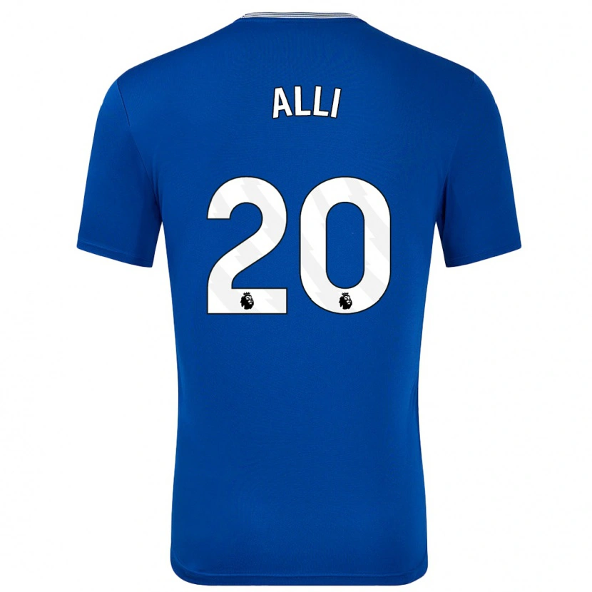 Danxen Bambino Maglia Dele Alli #20 Blu Con Kit Gara Home 2024/25 Maglietta
