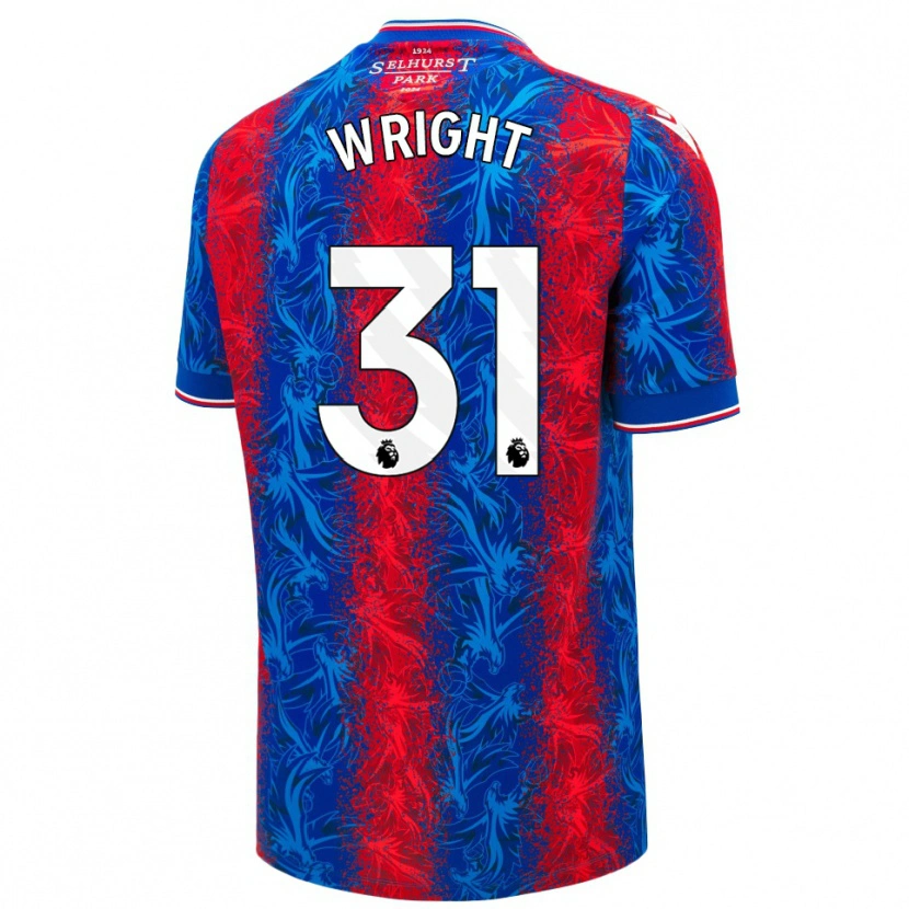 Danxen Bambino Maglia Annis-Clara Wright #31 Strisce Rosso Blu Kit Gara Home 2024/25 Maglietta