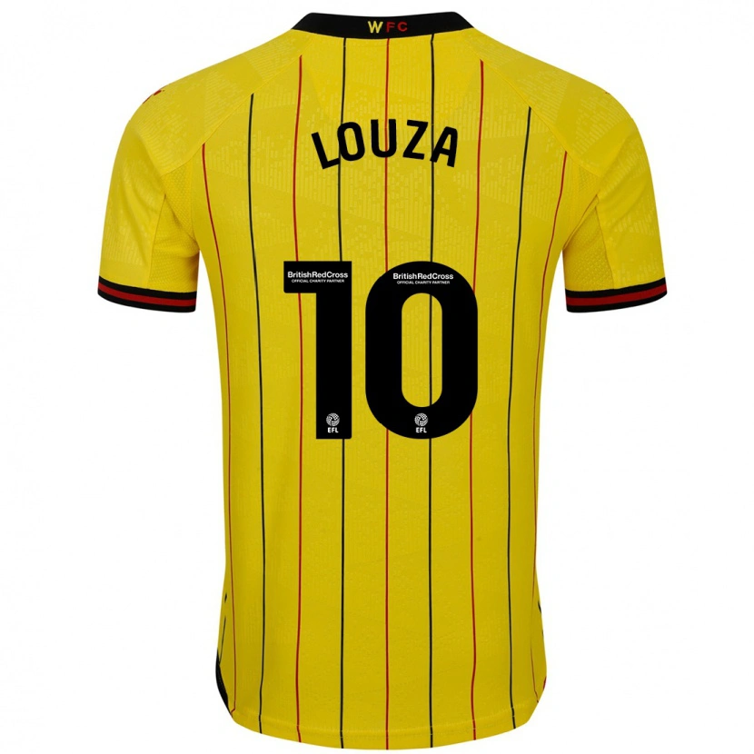 Danxen Bambino Maglia Imrân Louza #10 Giallo Nero Kit Gara Home 2024/25 Maglietta