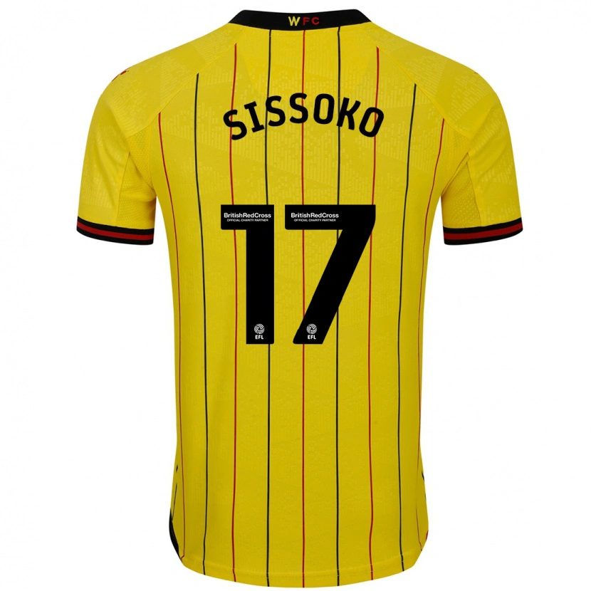 Danxen Bambino Maglia Moussa Sissoko #17 Giallo Nero Kit Gara Home 2024/25 Maglietta