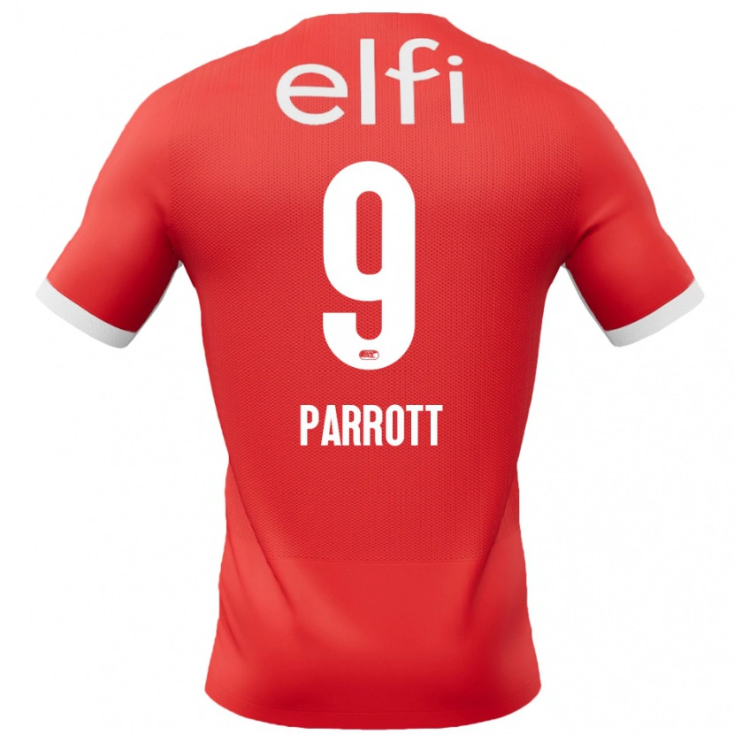 Danxen Bambino Maglia Troy Parrott #9 Rosso Bianco Kit Gara Home 2024/25 Maglietta