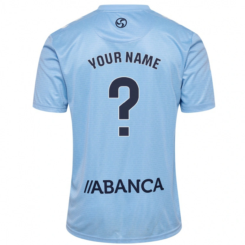 Danxen Bambino Maglia Il Tuo Nome #0 Celeste Kit Gara Home 2024/25 Maglietta