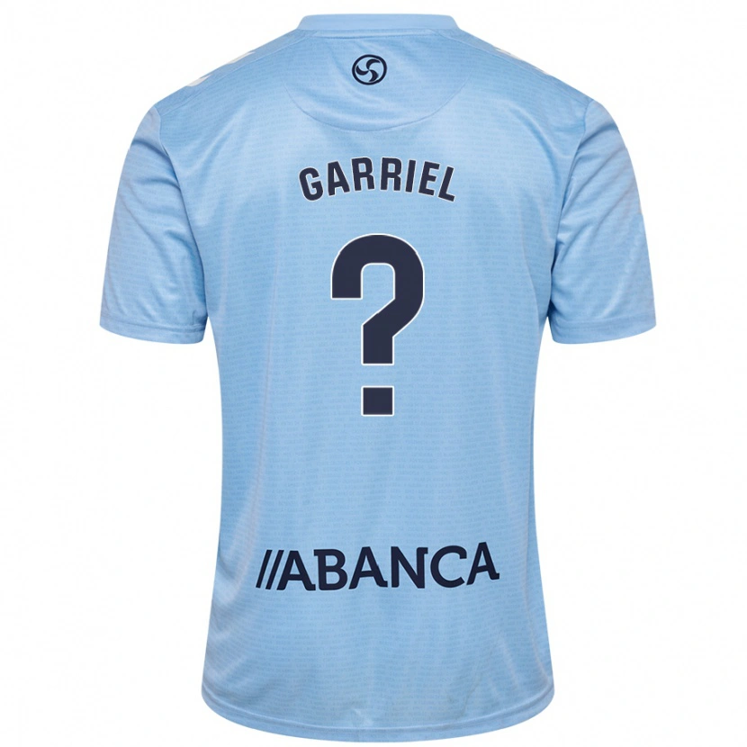 Danxen Bambino Maglia Iván Garriel #0 Celeste Kit Gara Home 2024/25 Maglietta