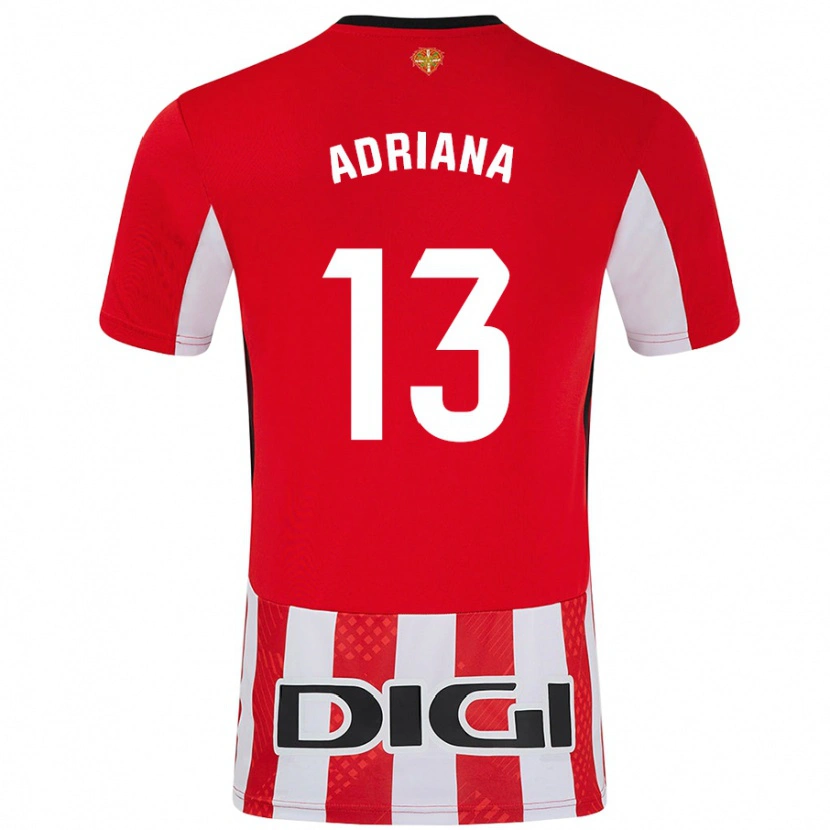 Danxen Bambino Maglia Adriana Nanclares Romero #13 Rosso Bianco Kit Gara Home 2024/25 Maglietta