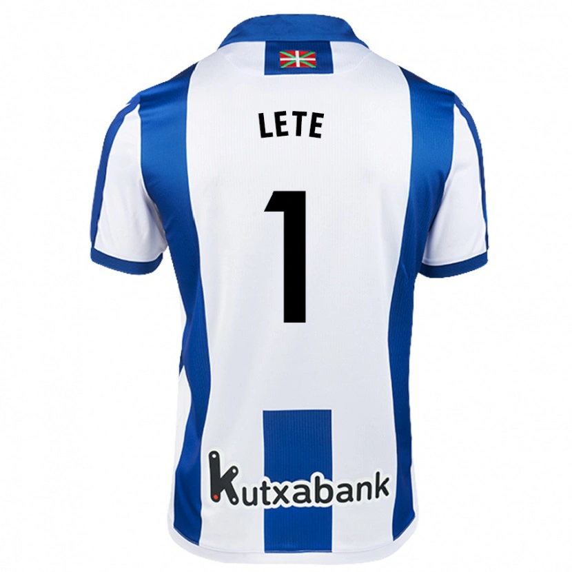 Danxen Bambino Maglia Elene Lete #1 Bianco Blu Kit Gara Home 2024/25 Maglietta
