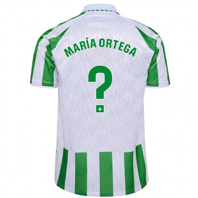 Danxen Bambino Maglia José María Ortega #0 Verde Bianco A Righe Kit Gara Home 2024/25 Maglietta
