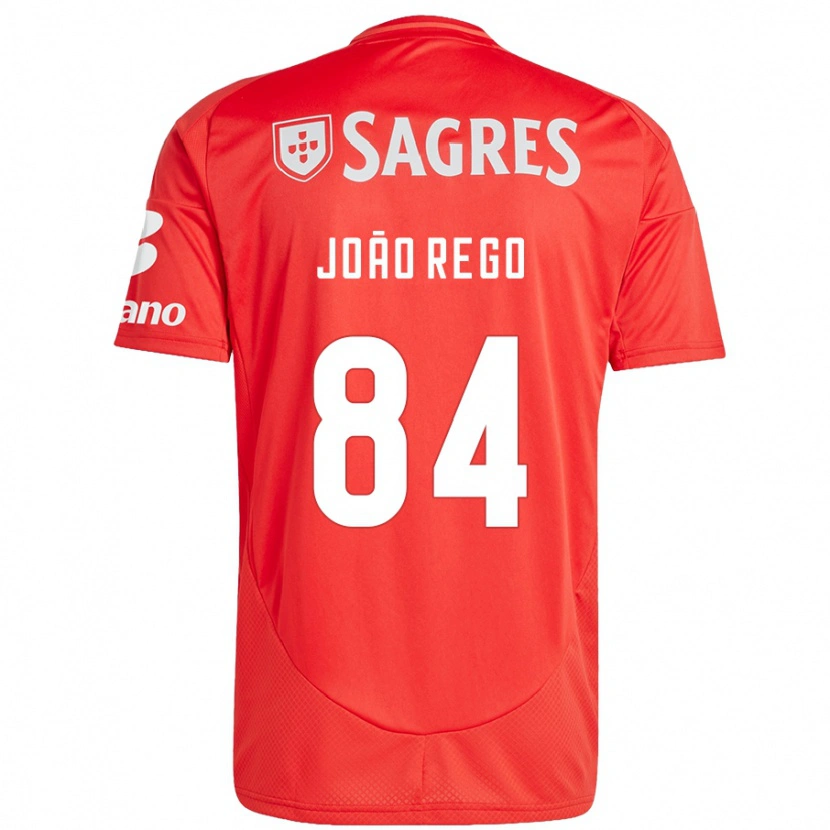 Danxen Bambino Maglia João Rêgo #84 Rosso Bianco Kit Gara Home 2024/25 Maglietta