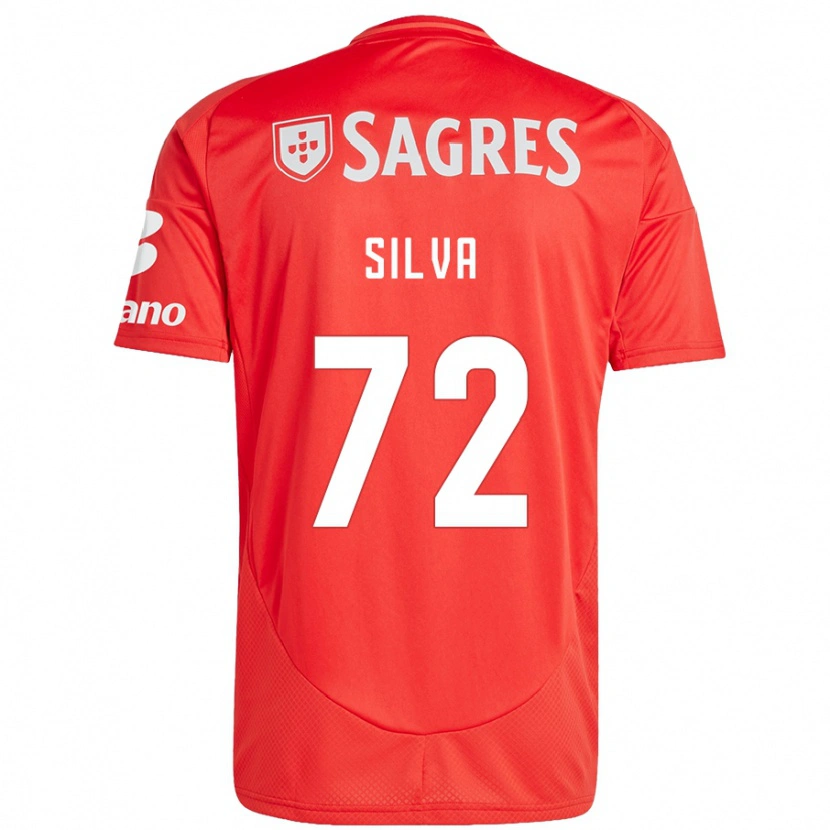 Danxen Bambino Maglia Matilde Silva #72 Rosso Bianco Kit Gara Home 2024/25 Maglietta