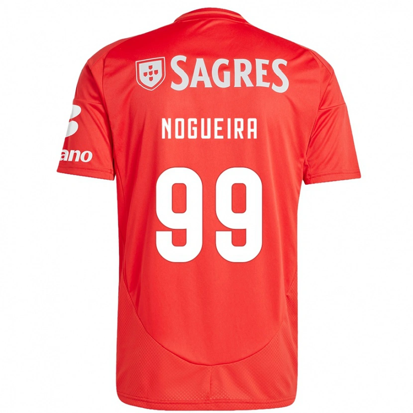 Danxen Bambino Maglia Beatriz Nogueira #99 Rosso Bianco Kit Gara Home 2024/25 Maglietta