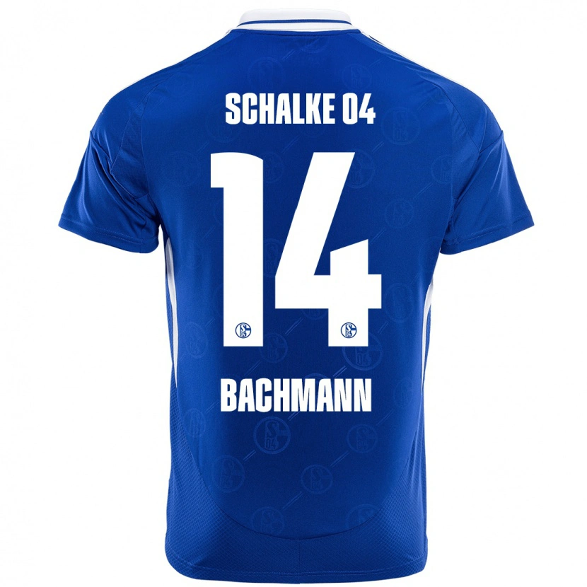 Danxen Bambino Maglia Janik Bachmann #14 Blu Reale Kit Gara Home 2024/25 Maglietta