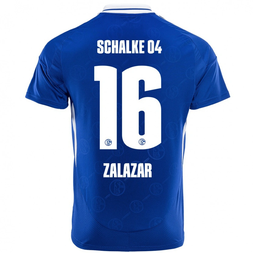 Danxen Bambino Maglia Mauro Zalazar #16 Blu Reale Kit Gara Home 2024/25 Maglietta