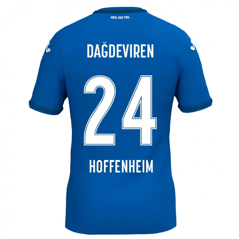 Danxen Bambino Maglia Diren Dağdeviren #24 Blu Reale Kit Gara Home 2024/25 Maglietta
