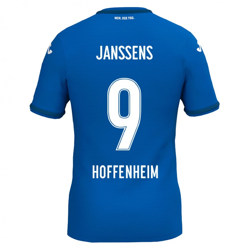 Danxen Bambino Maglia Jill Janssens #9 Blu Reale Kit Gara Home 2024/25 Maglietta