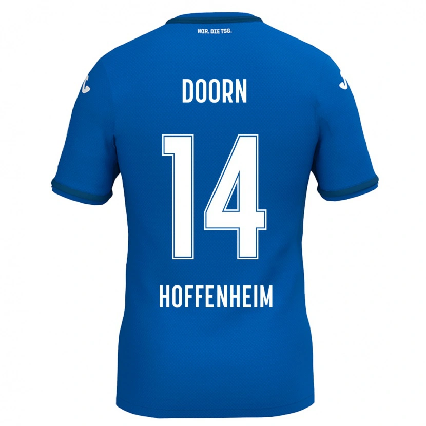 Danxen Bambino Maglia Lisa Doorn #14 Blu Reale Kit Gara Home 2024/25 Maglietta