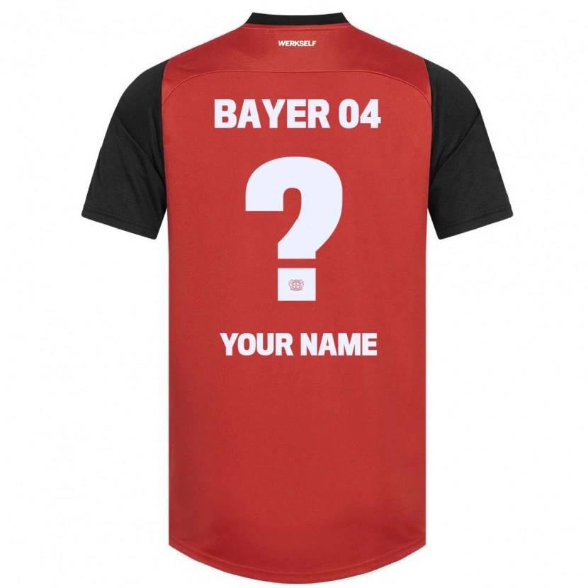 Danxen Bambino Maglia Il Tuo Nome #0 Rosso Nero Kit Gara Home 2024/25 Maglietta