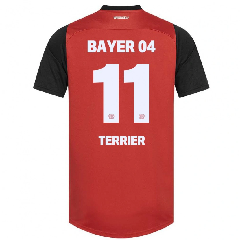 Danxen Bambino Maglia Martin Terrier #11 Rosso Nero Kit Gara Home 2024/25 Maglietta