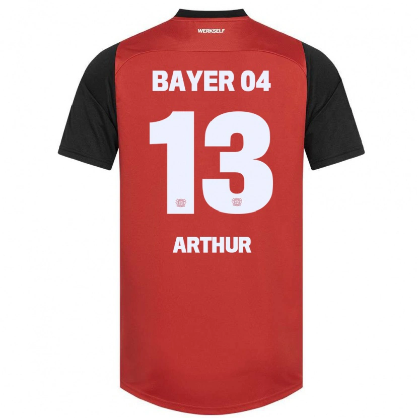 Danxen Bambino Maglia Arthur #13 Rosso Nero Kit Gara Home 2024/25 Maglietta
