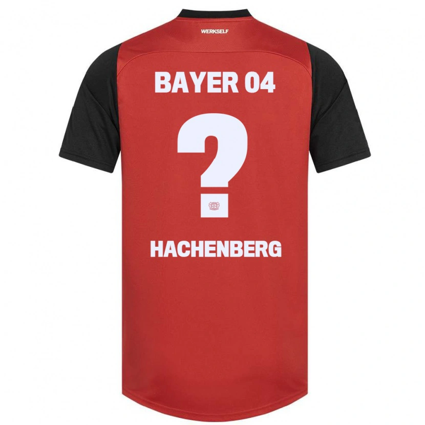 Danxen Bambino Maglia Merlin Hachenberg #0 Rosso Nero Kit Gara Home 2024/25 Maglietta