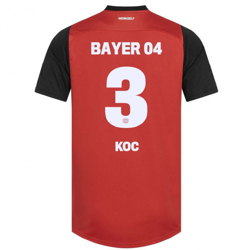 Danxen Bambino Maglia Halil Koc #3 Rosso Nero Kit Gara Home 2024/25 Maglietta