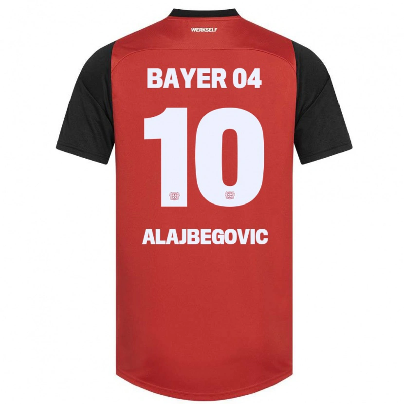 Danxen Bambino Maglia Kerim Alajbegovic #10 Rosso Nero Kit Gara Home 2024/25 Maglietta