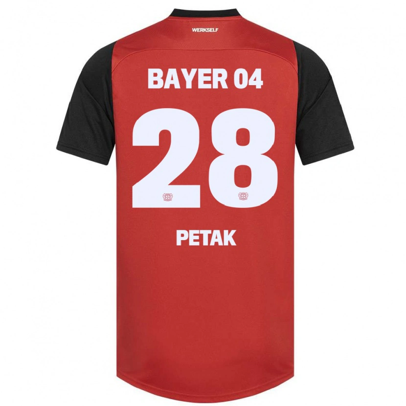 Danxen Bambino Maglia Raoul Petak #28 Rosso Nero Kit Gara Home 2024/25 Maglietta