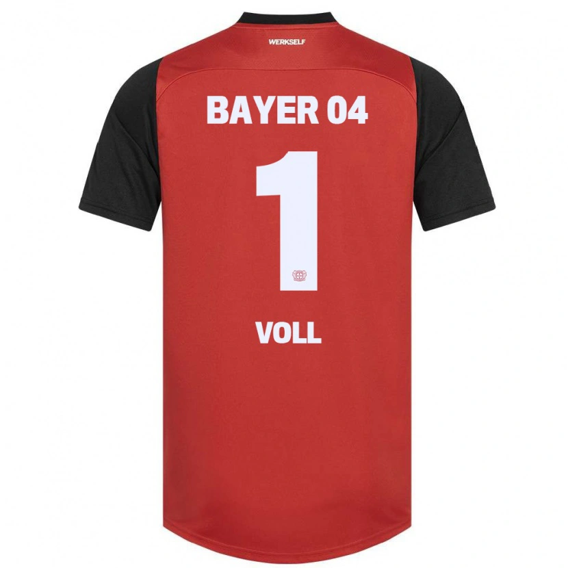 Danxen Bambino Maglia Charlotte Voll #1 Rosso Nero Kit Gara Home 2024/25 Maglietta