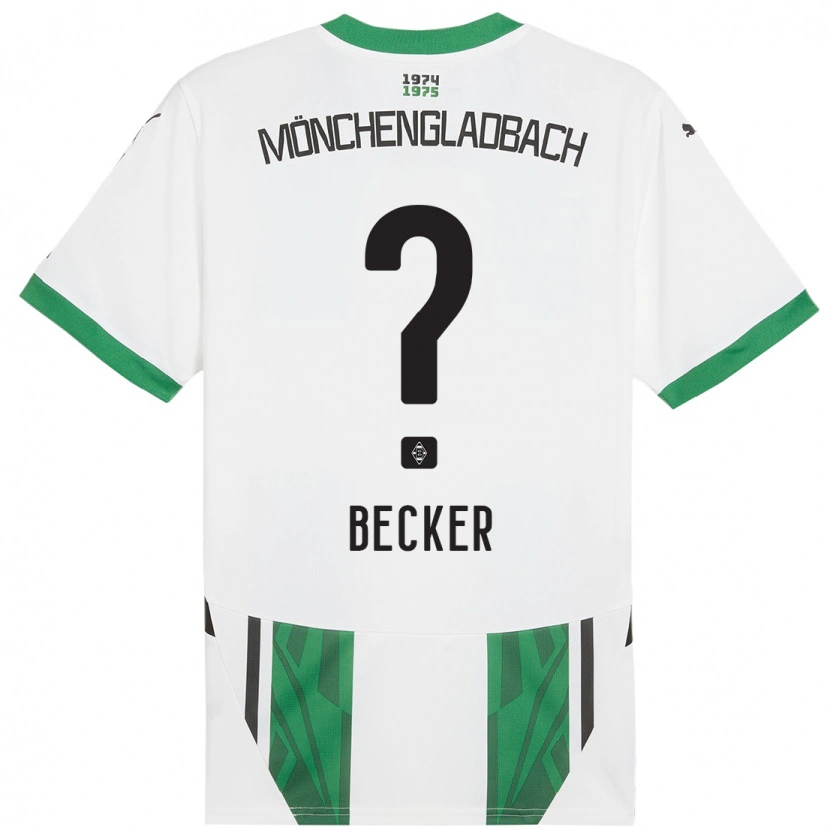 Danxen Bambino Maglia Benjamin Becker #0 Bianco Verde Kit Gara Home 2024/25 Maglietta