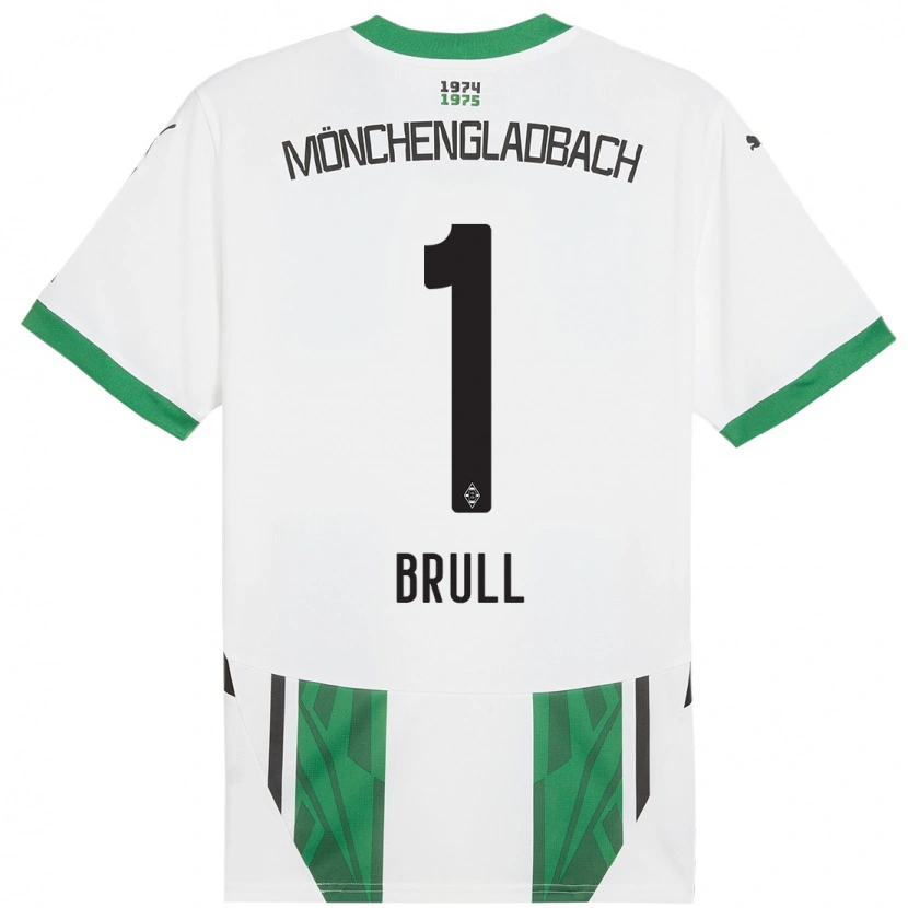 Danxen Bambino Maglia Maximilian Brüll #1 Bianco Verde Kit Gara Home 2024/25 Maglietta