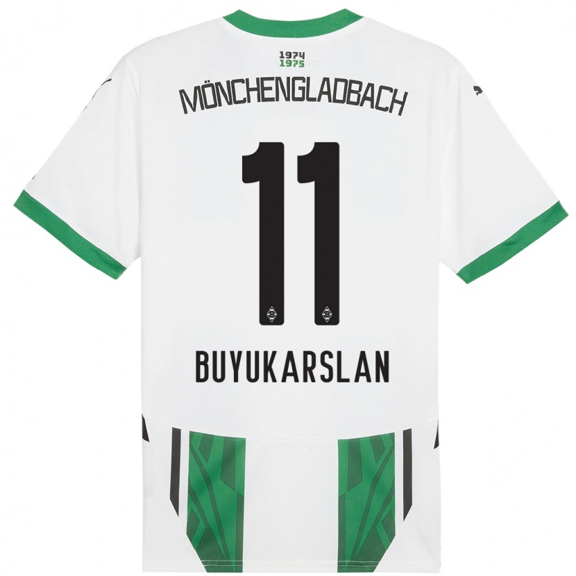 Danxen Bambino Maglia Oguzcan Büyükarslan #11 Bianco Verde Kit Gara Home 2024/25 Maglietta