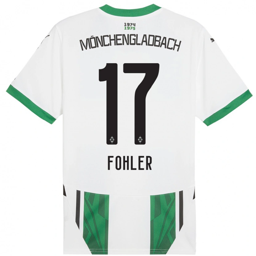 Danxen Bambino Maglia Selma Fohler #17 Bianco Verde Kit Gara Home 2024/25 Maglietta