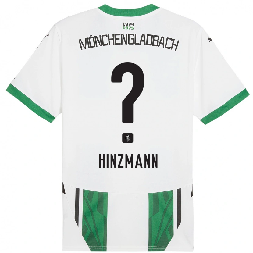 Danxen Bambino Maglia Sinan Hinzmann #0 Bianco Verde Kit Gara Home 2024/25 Maglietta