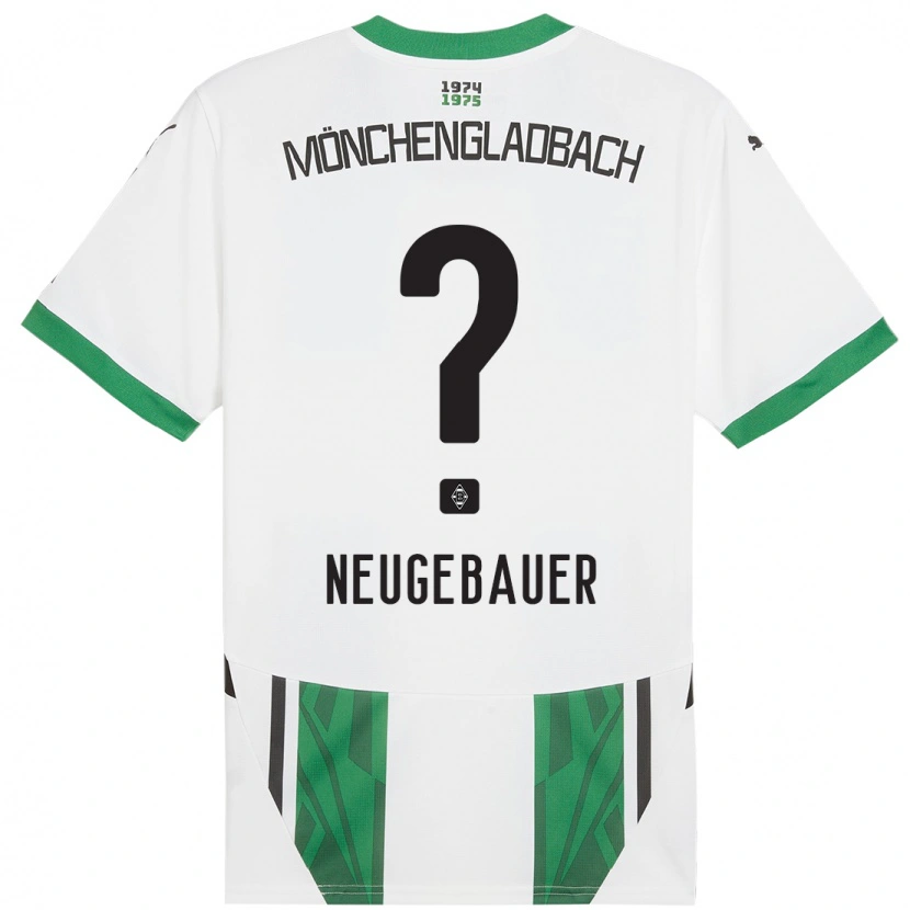 Danxen Bambino Maglia Simon Neugebauer #0 Bianco Verde Kit Gara Home 2024/25 Maglietta