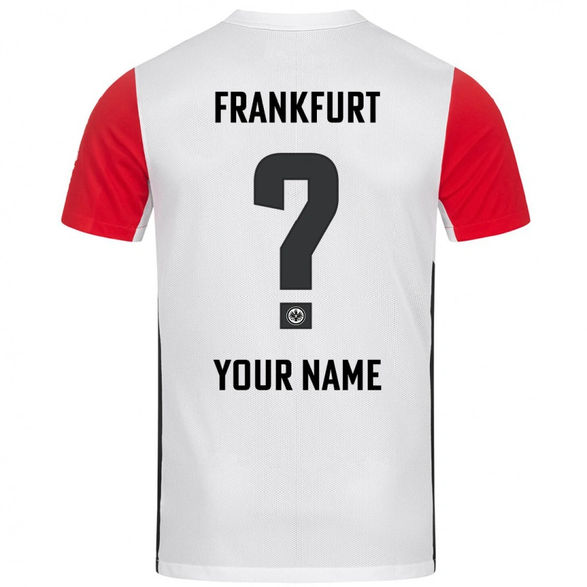 Danxen Bambino Maglia Il Tuo Nome #0 Bianco Rosso Kit Gara Home 2024/25 Maglietta