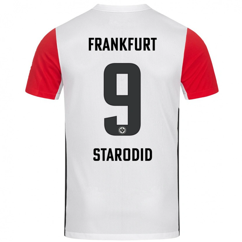 Danxen Bambino Maglia Daniel Starodid #9 Bianco Rosso Kit Gara Home 2024/25 Maglietta