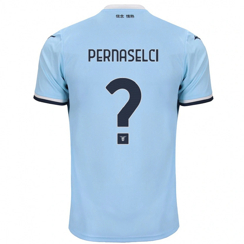 Danxen Bambino Maglia Leonardo Pernaselci #0 Blu Kit Gara Home 2024/25 Maglietta