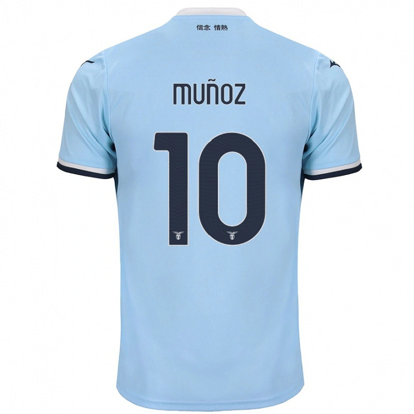 Danxen Bambino Maglia Cristo Muñoz #10 Blu Kit Gara Home 2024/25 Maglietta