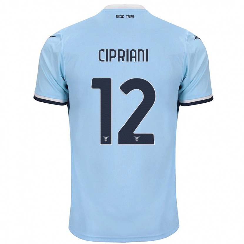 Danxen Bambino Maglia Alessio Cipriani #12 Blu Kit Gara Home 2024/25 Maglietta