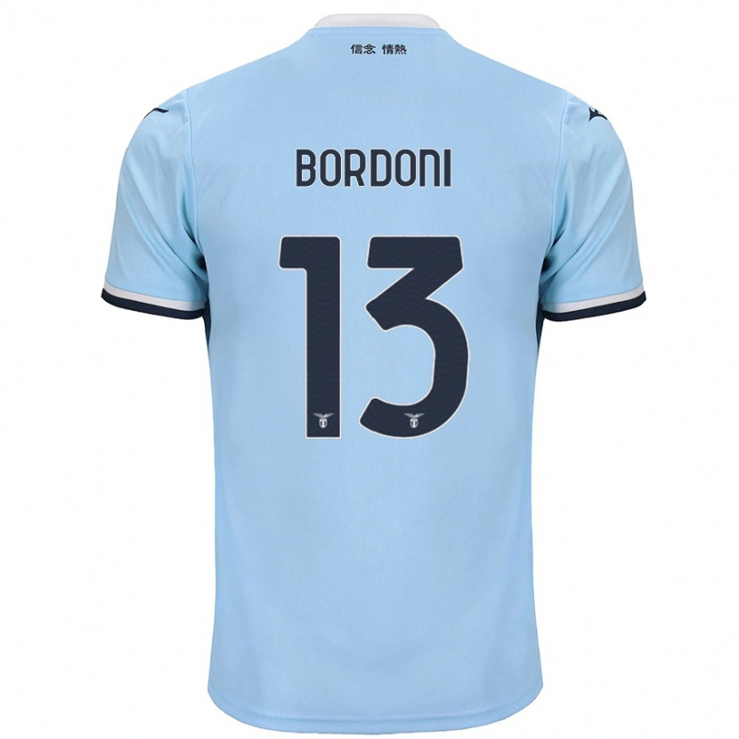 Danxen Bambino Maglia Tommaso Bordoni #13 Blu Kit Gara Home 2024/25 Maglietta
