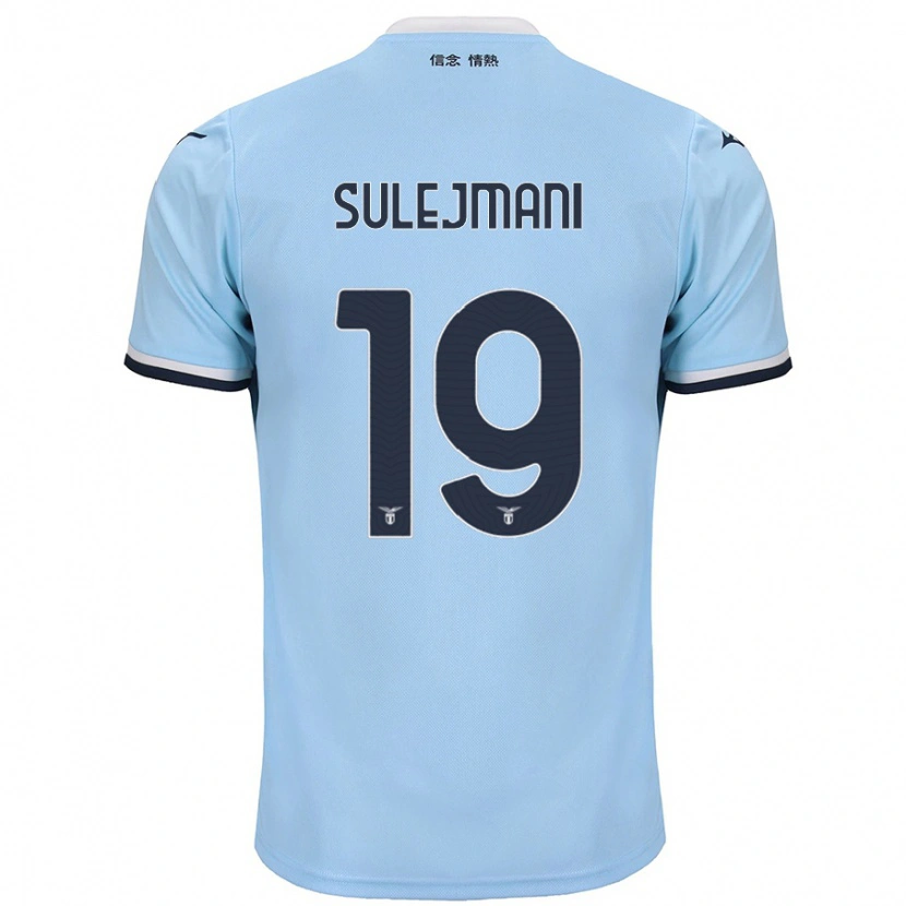 Danxen Bambino Maglia Flavio Sulejmani #19 Blu Kit Gara Home 2024/25 Maglietta