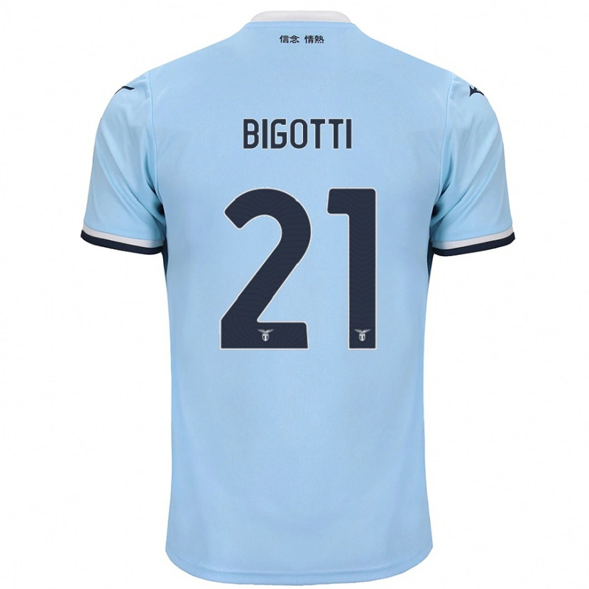 Danxen Bambino Maglia Massimo Bigotti #21 Blu Kit Gara Home 2024/25 Maglietta