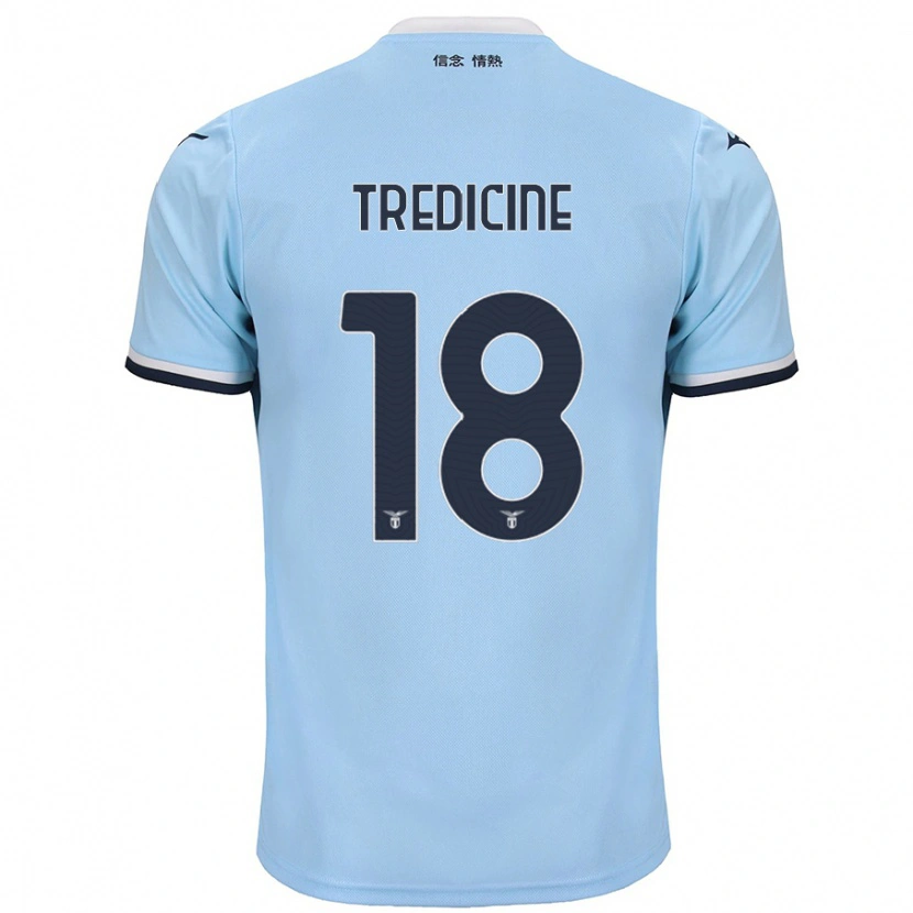 Danxen Bambino Maglia Manuel Tredicine #18 Blu Kit Gara Home 2024/25 Maglietta