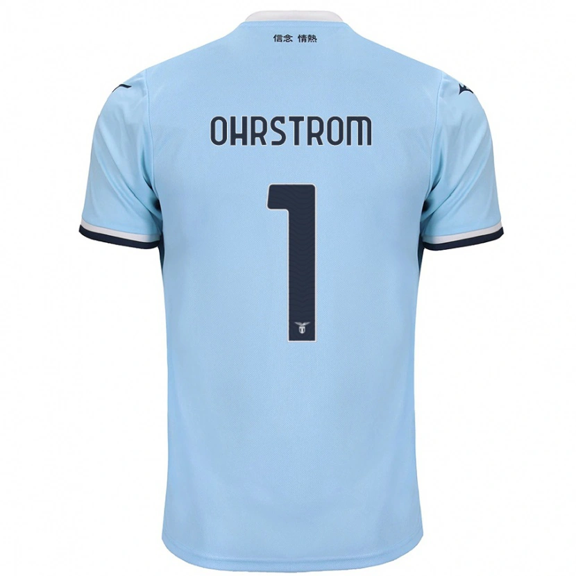 Danxen Bambino Maglia Stephanie Ohrstrom #1 Blu Kit Gara Home 2024/25 Maglietta